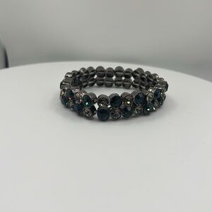 1325. Cara New York Blue and Silver Beaded‎ Bracelet